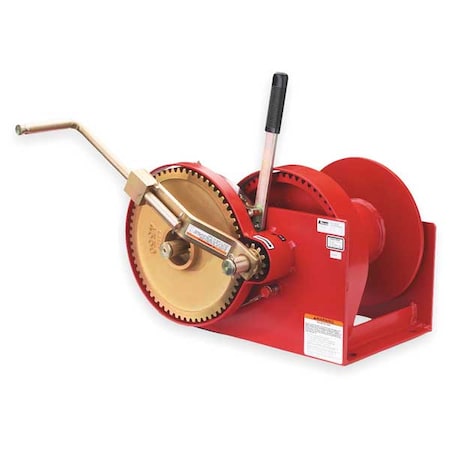 Hand Winch, Spur Gear, w/Brake, 10, 000 lb. MPN:M492B