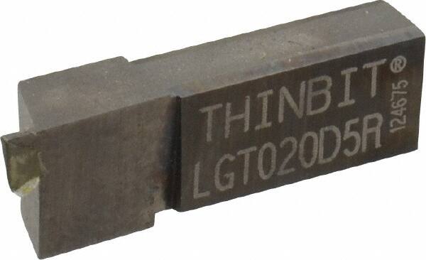Grooving Insert: LGT020 Dura-Max 5000, Solid Carbide MPN:LGT020D5R