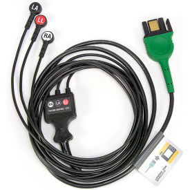 Lifepak® 1000 3-Wire ECG Cable Black 11111-000016