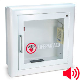 Stryker Semi-Recessed Fire Rated AED Wall Cabinet with Alarm 3