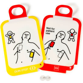 Lifepak® CR2 AED Training System Replacement Electrode Pads Red/Yellow 11250-000140