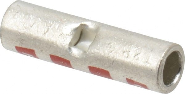 Butt Splice Terminal: Crimp-On Connection, 8 AWG MPN:54504