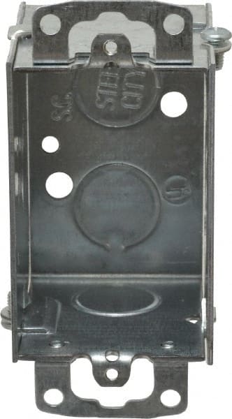 Electrical Switch Box: Steel, Rectangle, 3