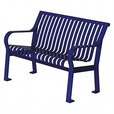 Outdoor Bench 48 in L 27-1/2 in W Blue MPN:CRB-4-VS-MBL