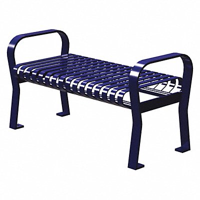 Outdoor Bench 49 in L 25-1/2 in H Blue MPN:CRF-4-VS-MBL