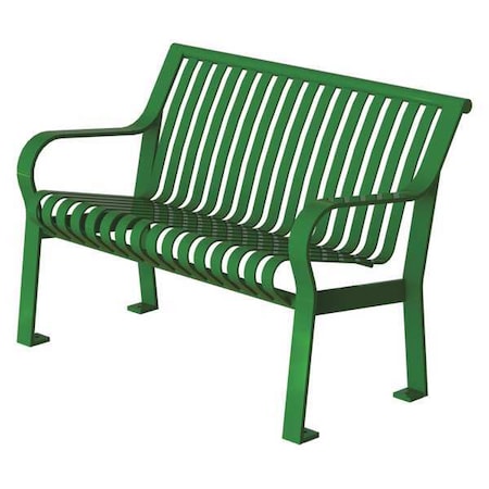 Outdoor Bench, 48 in. L, 27-1/2 in. W, Grn MPN:CRB-4-VS-LEX