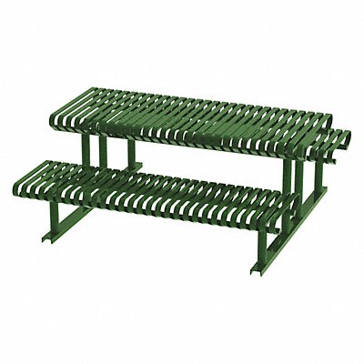 Picnic Table Green 71-1/2in.D 77-1/2in.W MPN:CRTP-6S-FS-LEX