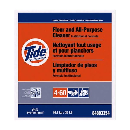 Floor Cleaner, 36 lb., Bland, White MPN:02364
