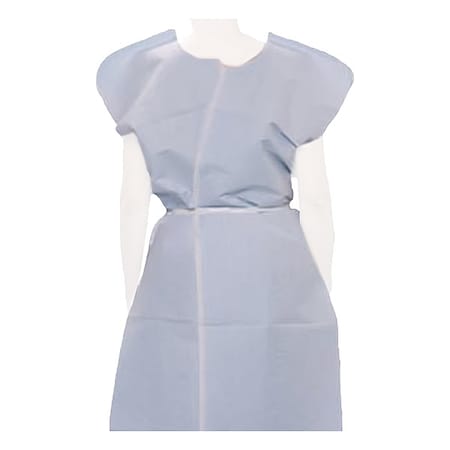 Exam Gown, Poly/Tissue, Blue, PK50 MPN:910520