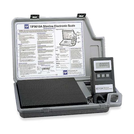 Refrigerant Scale, Electronic, 110 lb Max Capacity, Includes Carrying Case MPN:TIF9010A