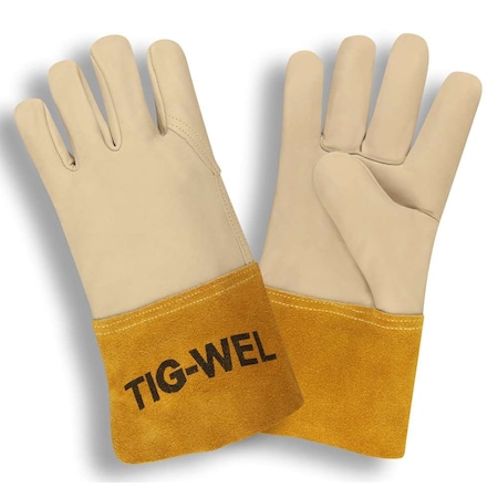 Welder Glove, Cowhide, 4 in, Premium, PK12 MPN:8130L