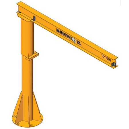 Light Duty Foundationless Jib Crane, 1, 000 lb Capacity, Height Under Span: 8 ft MPN:350F-1000-10-8