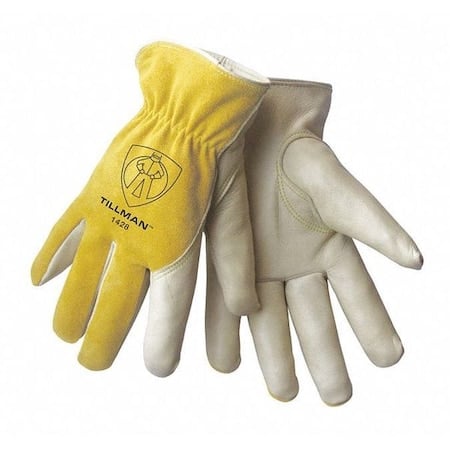 Leather Drivers Gloves, Keystone Thumb, Pearl, M 1 PR MPN:1428M