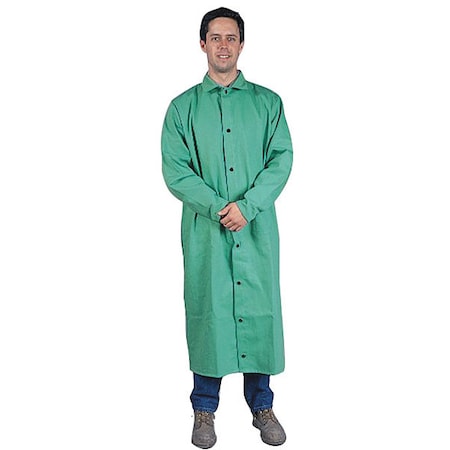 Coat, Cotton, snaps Closure, Green, M MPN:6250M