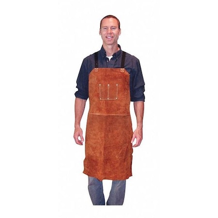 24X36 Lth Dk Brwn Bib Apron MPN:3836