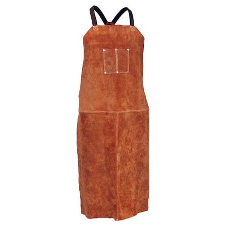 24X42 Dk Brwn Lth Bib Apron MPN:3842