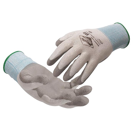 Cut-Resistant Coated Gloves, Cut Level A4, Polyurethane, Smooth, 7 12 PK MPN:TTP030PU-070