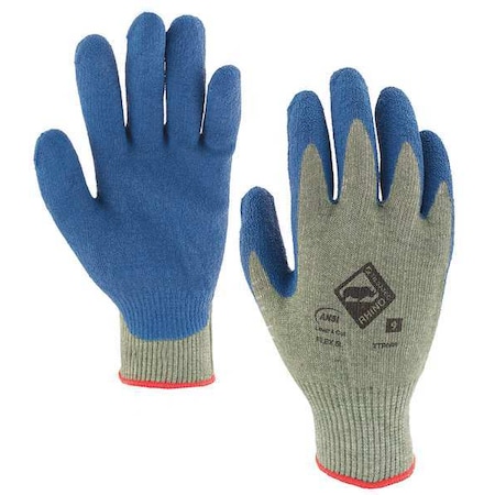 Cut Resistant Coated Gloves, Cut Level A5, Latex, Rough, 9 12 PK MPN:TTP060L-090