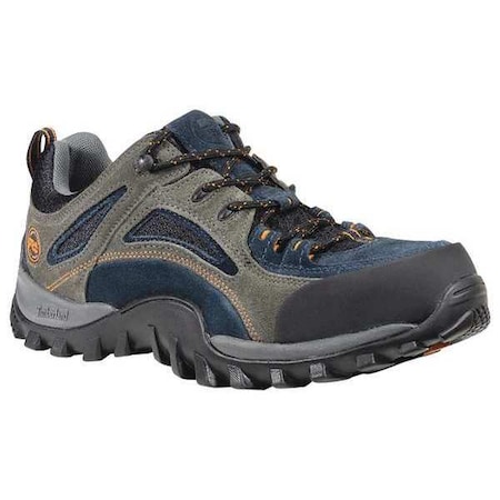 Men's Hiker Shoe, Leather Upper, Rubber Outsole, Gray/Blue, 14 MPN:TB161009484