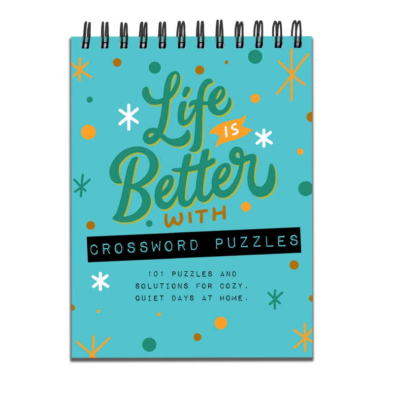 TF Publishing Crossword Puzzle Pad Books, Life Is Better, Set Of 2 Books MPN:99-3999-2