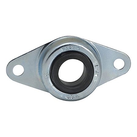 2 Holes, Rhombus Housing, Flange Mount Bearing, Radial Ball, 1 in Dia, Steel, Concentric Collar MPN:LFST1