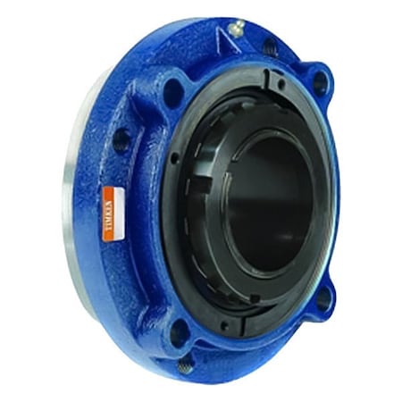 4 Holes, Circular Housing, Flange Mount Bearing, Spherical Roller, 2 in Dia, Steel, Concentric Locking Collar MPN:QVCW11V200ST