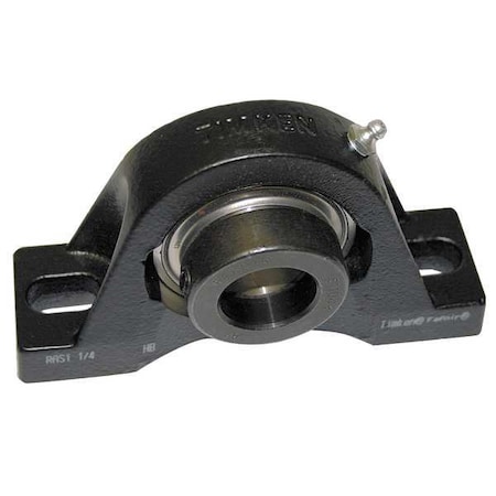 Pillow Block Bearing, Cast Iron Housing Material, Eccentric Locking Collar, Ball, 1-1/4 in Dia, Alloy Steel Insert Material MPN:RAS 1 1/4
