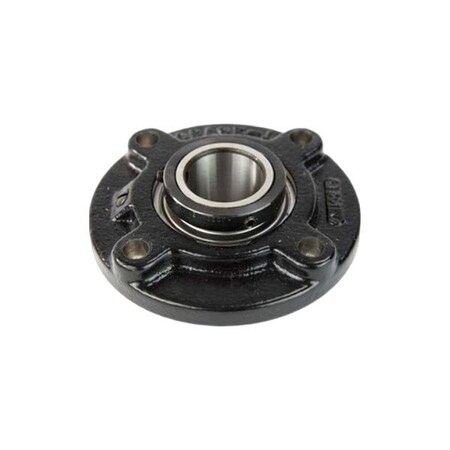 4 Holes, Circular Housing, Flange Mount Bearing, Radial Ball, 1-1/4 in Dia, Cast Iron, Concentric Locking Collar MPN:RFC1 1/4S