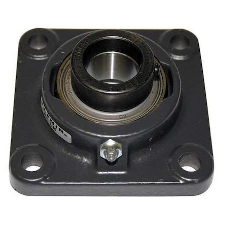4 Holes, Square Housing, Flange Mount Bearing, Radial Ball, 2 in Dia, Cast Iron, Eccentric Locking Collar MPN:VCJ 2