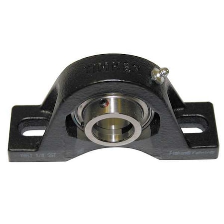 Pillow Block Bearing, Cast Iron Housing Material, Set Screw, Ball, 1-11/16 in Dia, Alloy Steel Insert Material MPN:YAS 1 11/16 SGT