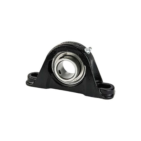 Pillow Block Bearing, Cast Iron Housing Material, Set Screw, Ball, 1-15/16 in Dia, Alloy Steel Insert Material MPN:YASM 1 15/16