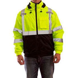 Bomber II™ Jacket Size Tall Men's 3T Type R Class 3 Fluorescent Yellow Green Black J26112.3T