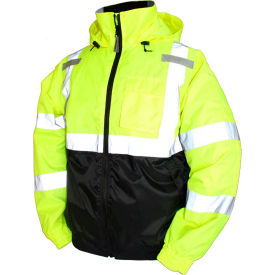 Tingley® J26112 Bomber II Hooded Jacket Fluorescent Yellow/Green/Black 4XL J26112.4X