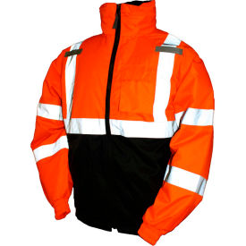 Tingley® J26119 Bomber II Hooded Jacket Fluorescent Orange/Red/Black 2XL J26119.2X
