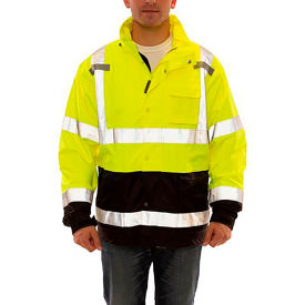 Icon LTE™ Jacket Size Men's Small Type R Class 3 Fluorescent Yellow Green Black J27122.SM