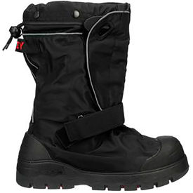 Orion® Overshoe w/ Gaiter Small Waterproof Black with Red Soles 7500G.SM