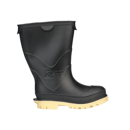 Kids Rain Boots, PVC, Polypropylene, Black, 6 MPN:11614