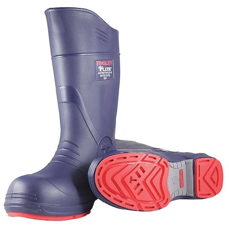 Flite Composite-Toe Rubber Boots, Chevron Plus Outsole, 15 in H, Knee, Blue, Men's, Size 6, PR MPN:26256