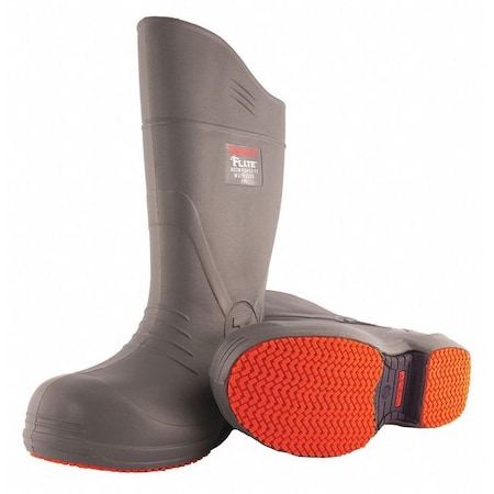 Men's Flite Tall Rubber Boots, Composite Toe, 15 in Height, Gray, 14 MPN:28259