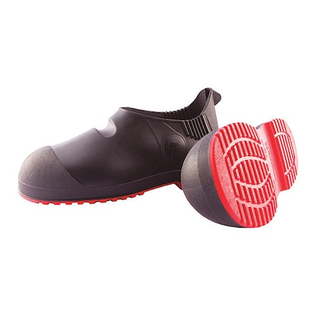 Overshoes, Safety Toe Toe, PVC, Black/Red, M MPN:45811