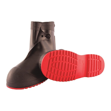 Overboots, Safety Toe Toe, PVC, Black/Red, 2XL MPN:45821