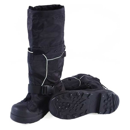 Winter Overboots, Plain Toe, Polyurethane, 840 Denier Nylon, 20 in Height, Hook-and-Loop Closure MPN:7550G