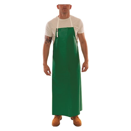 Bib Apron, PVC, Green, 48 in, M MPN:A41008