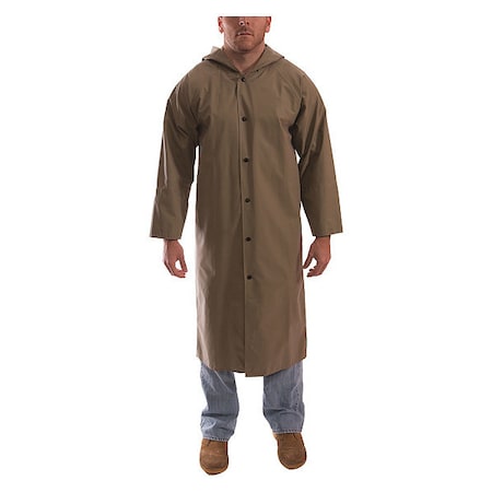 Magnaprene Flame Resistant Rain Coat, Tan, L MPN:C12148