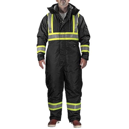Cold Gear Type O Coverall, Nylon, 240 g/sq m Fabric Weight, Not Applicable Inseam, Black/Yellow MPN:C28323C.4X