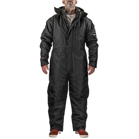 Cold Gear Coverall, Nylon, 240 g/sq m Fabric Weight, Not Applicable Inseam, Black, XL MPN:C28343.XL