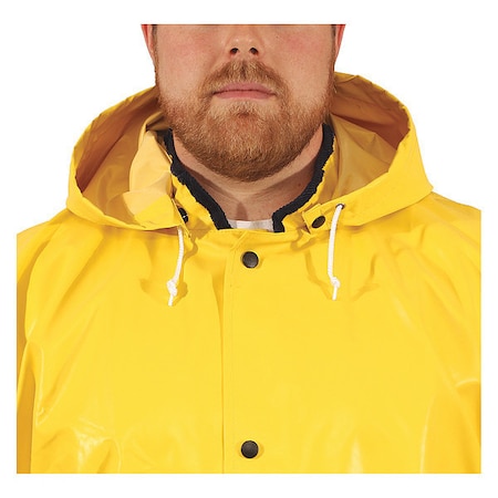 Flame-Resistant Rain Hood, Nylon, 9 oz, Yellow, L MPN:H12107