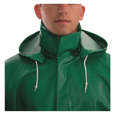Safetyflex Rain Hood, Green, Snaps, Polyester/PVC MPN:H41108