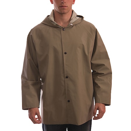 Magnaprene Flame Resistant Rain Jacket, Tan, 5XL MPN:J12148