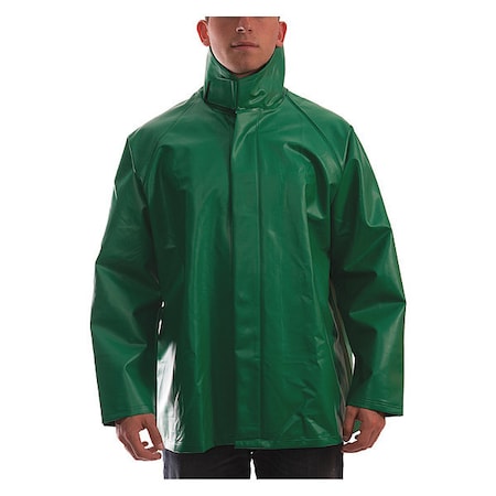 Safetyflex Chemical Splash Jacket, PVC, Green, 3XL MPN:J41008